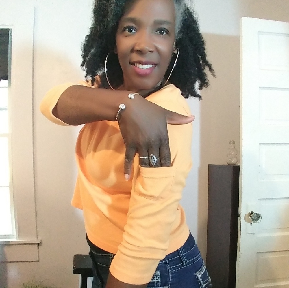 Tangerine Orange Pocket Sleeve Top